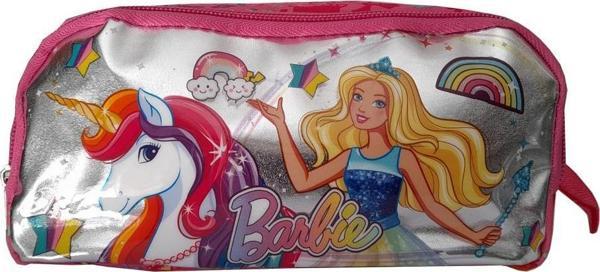 Lisanslı Barbie Kalemlik Çift Gözlü 1 Adet Barbi Kız Kalem Çantası 1 Adet - Image 1