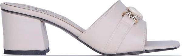 Ayakcenter By13 Ayışığı Kadın 6Cm Topuklu Terlik - Image 1