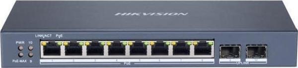 Hikvision DS-3E1510P-SI – 8 Port Gigabit Akıllı Yönetilebilir PoE Switch - Image 1