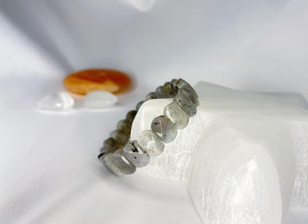 LABLADORİT DOĞALTAŞ ROLEX KESİM BİLEKLİK  - Image 1