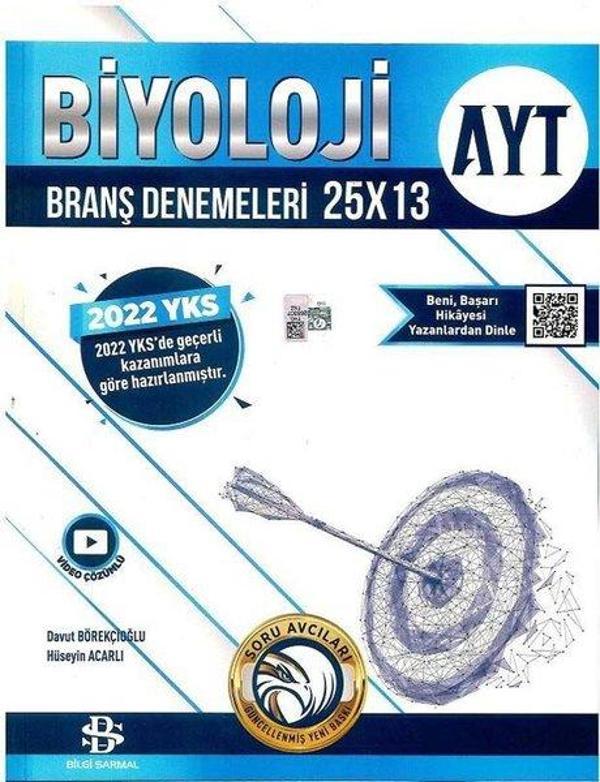 2022 AYT Biyoloji 25x13 Deneme - Bilgi Sarmal Yayınları - Image 1