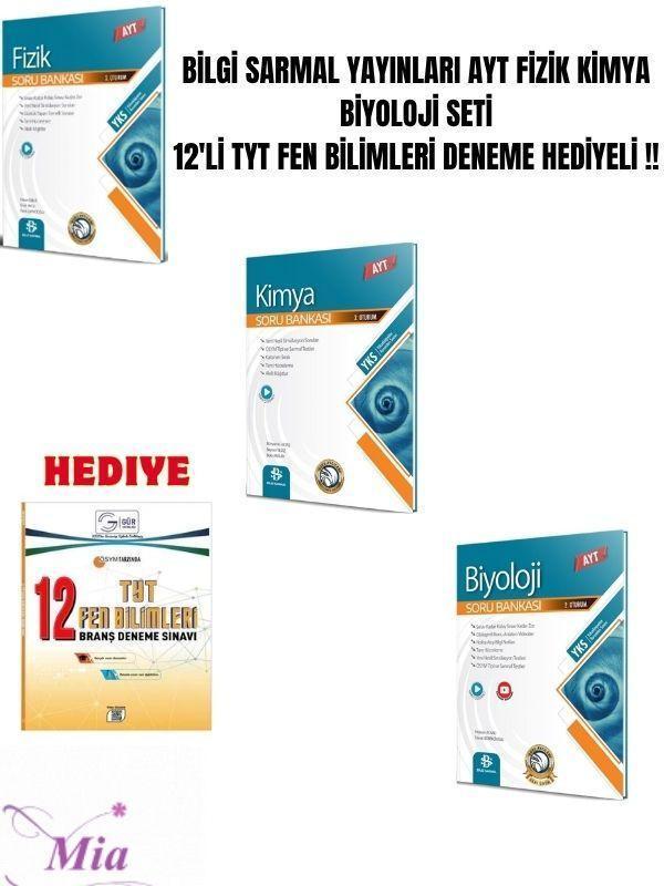 BİLGİ SARMAL AYT FİZİK KİMYA BİYOLOJİ SORU BANKASI  SET - Image 1