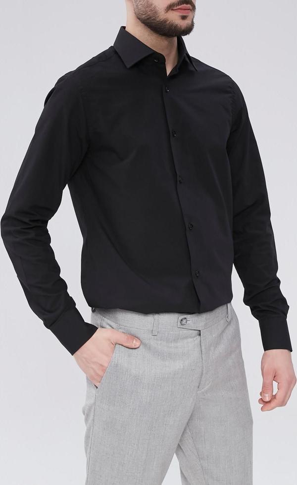 Kolay Ütülenebilir Slim Fit Klasik Yaka Pamuklu Erkek Gömlek-KAO4990S - Image 1