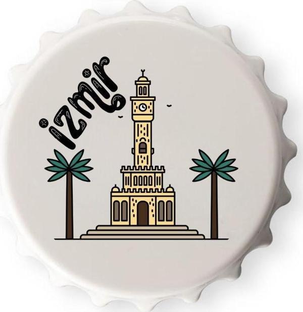 İzmir Tasarımlı Açacak Magnet (1 Adet) - Image 1