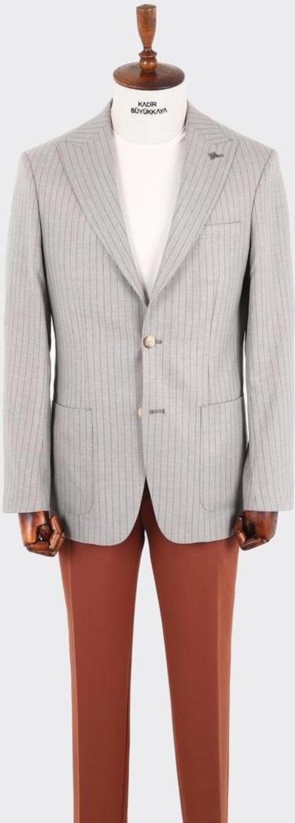 Kırlangıç Yaka Erkek Ceket-KAW5072S - Image 1