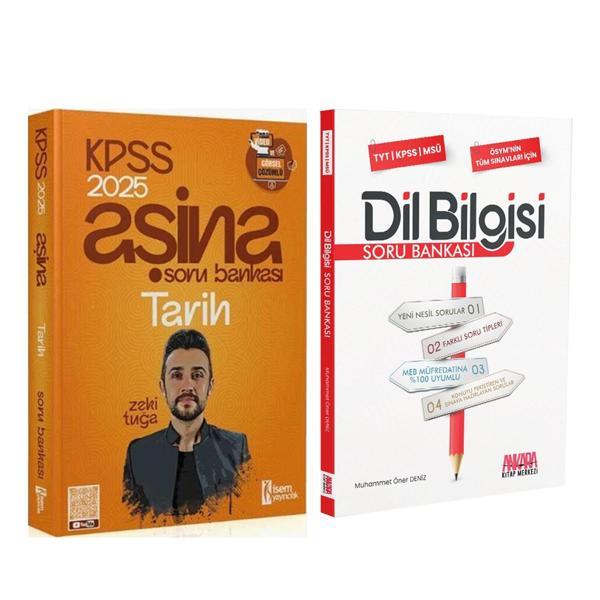 İsem 2025 KPSS Tarih Aşina ve AKM Dil Bilgisi Soru Bankası Seti 2 Kitap - İsem Yayıncılık - Image 1