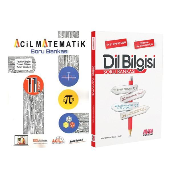Acil Yayınları 11. Sınıf Acil Matematik ve AKM Dil Bilgisi Soru Bankası Seti 2 Kitap - Acil Yayınları - Image 1