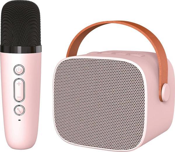 Jwin BK-320 Mikrofonlu Bluetooth Hoparlör - Pembe - Image 1