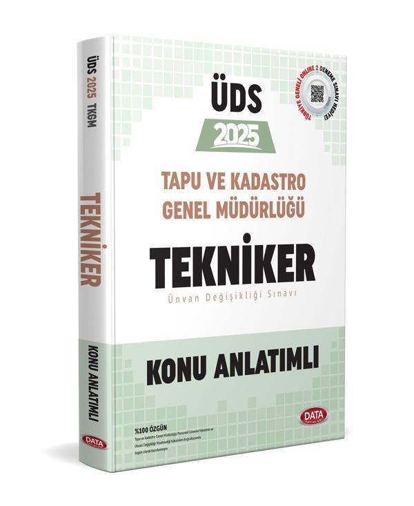Data 2025 Tapu ve Kadastro Genel Müdürlüğü UDS Tekniker Konu Anlatımlı Data Yayınları - Data Yayınları - Image 1