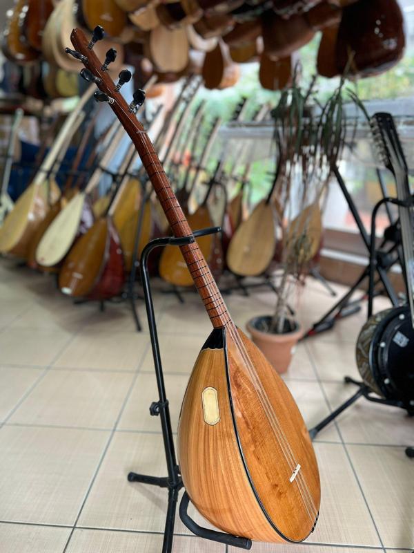 Profesyonel Karaağaç Tekne Kısa Sap Bağlama (kılıf, yedek Tel ve mızrap hediye) - Image 1