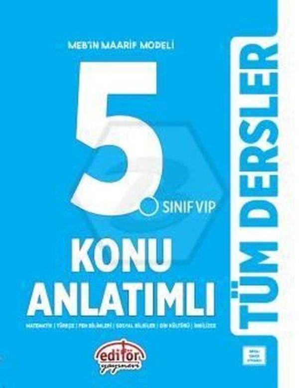 5. Sınıf VIP Tüm Dersler Konu Anlatımlı - Editör - Image 1