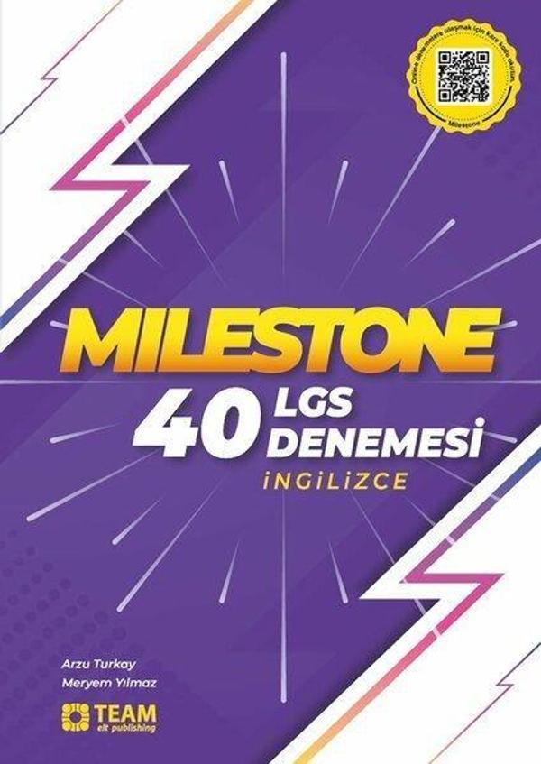 8. Sınıf LGS İngilizce Milestone 40 Deneme - Team Elt Publishing - Image 1