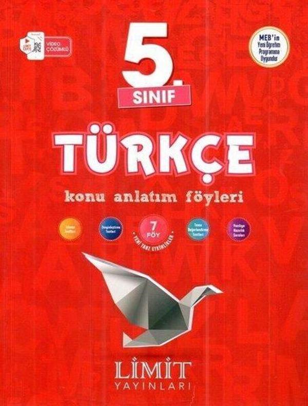Limit 5. Sınıf Türkçe Konu Anlatım Föyleri - Limit Yayınları - Image 1