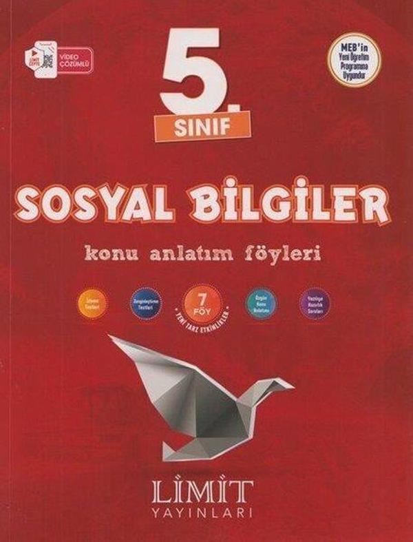 Limit 5. Sınıf Sosyal Bilgiler Konu Anlatım Föyleri - Limit Yayınları - Image 1