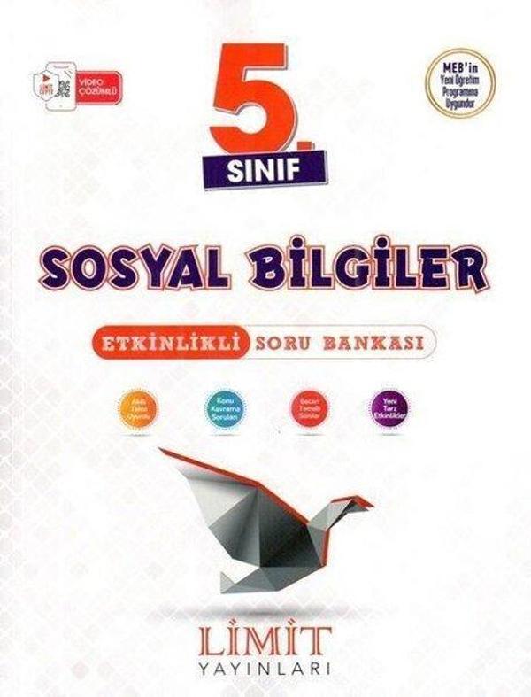 Limit 5. Sınıf Sosyal Bilgiler Soru Bankası - Limit Yayınları - Image 1