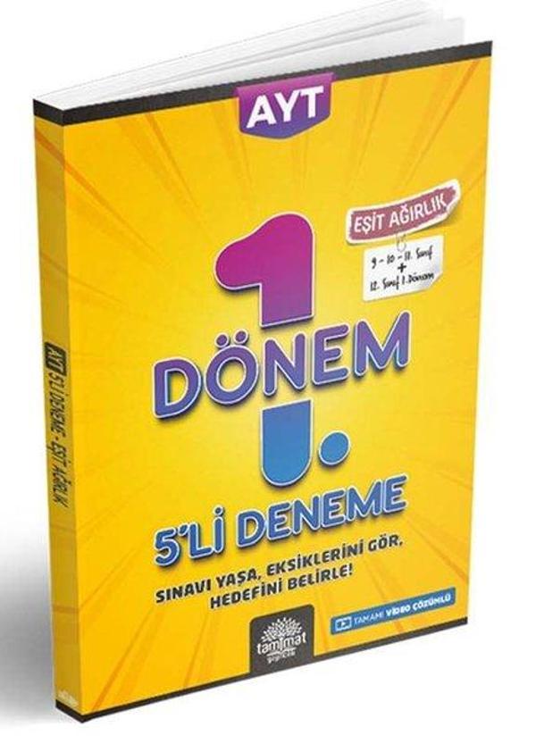 AYT Eşit Ağırlık 1.Dönem 5'li Deneme - Tammat  Yayıncılık - Image 1