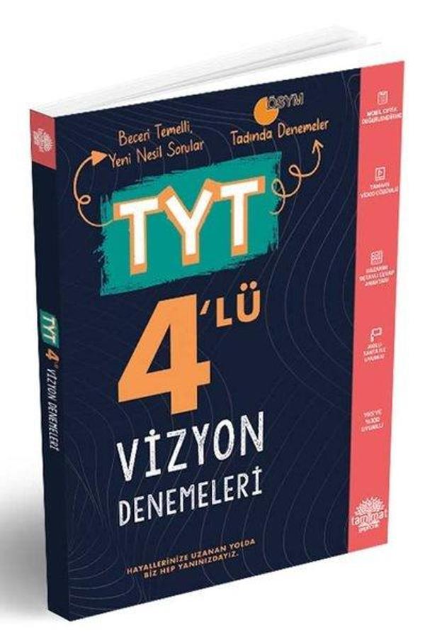 TYT 4'lü Vizyon Deneme - Tammat  Yayıncılık - Image 1