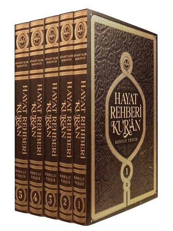 Hayat Rehberi Kur'an Konulu Tefsir Orta Boy - 5 Cilt Takım - Diyanet İşleri Başkanlığı - Image 1