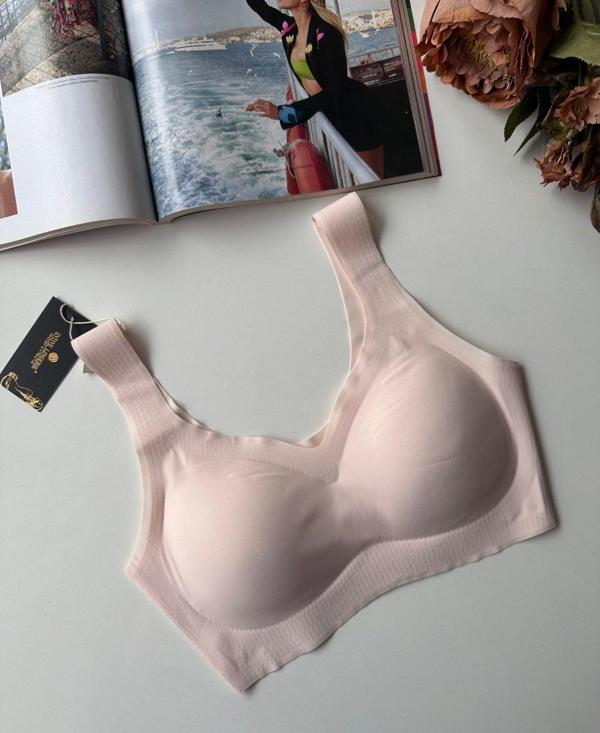 Intive Balensiz Dikişsiz Push-up Çıkarılabilir Padli Invisible (Görünmez) Bralet - İthal Bra - Image 1