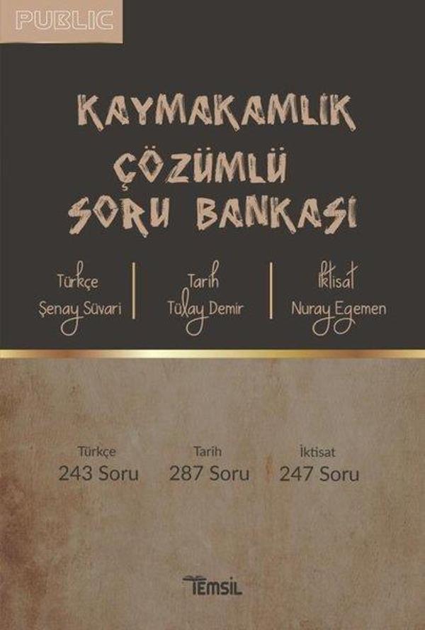 Public - Kaymakamlık Çözümlü Soru Bankası - Temsil Kitap - Image 1