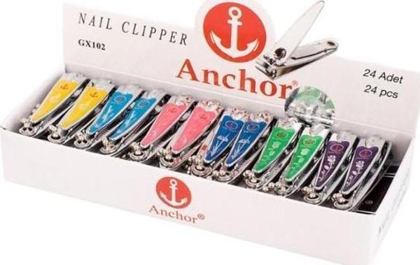 ANCHOR DESENLİ KÜÇÜK BOY TIRNAK MAKASI GX 102 - Image 1