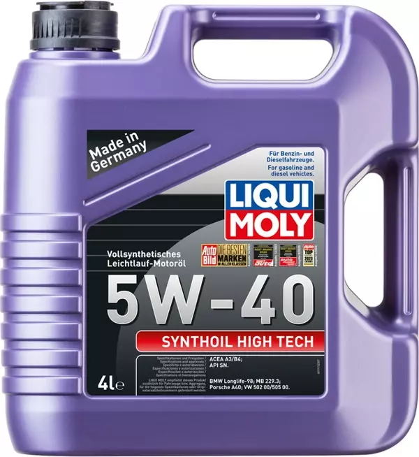 Liqui Moly Synthoil High Tech 5W40 4 Lt Motor Yağı (2194) - Image 1