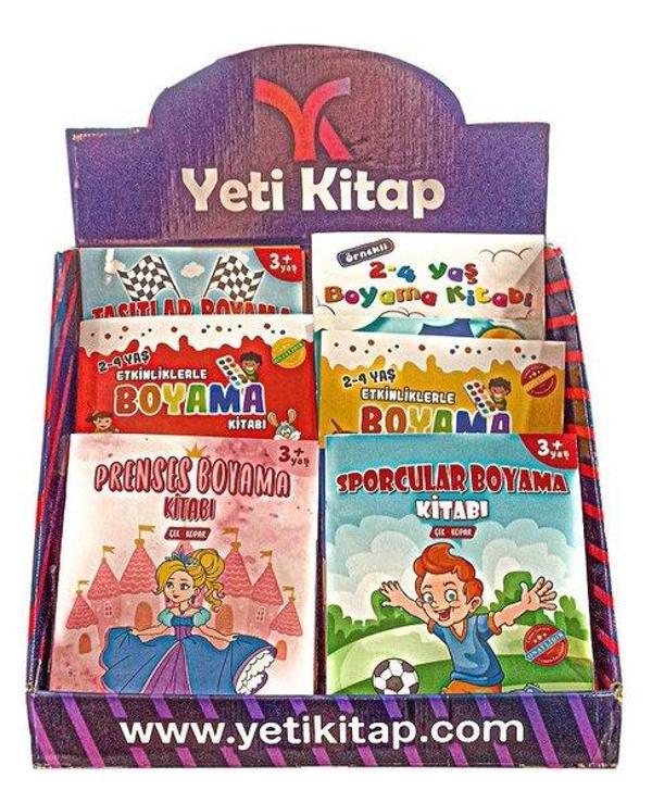 Boyama ve Aktivite Kitapları Standı Seti - 120 Kitap Takım - Yeti Kitap - Image 1