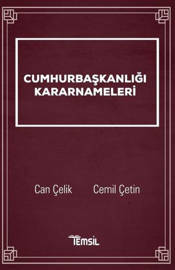 Cumhurbaşkanlığı Kararnameleri - Temsil Kitap - Image 1
