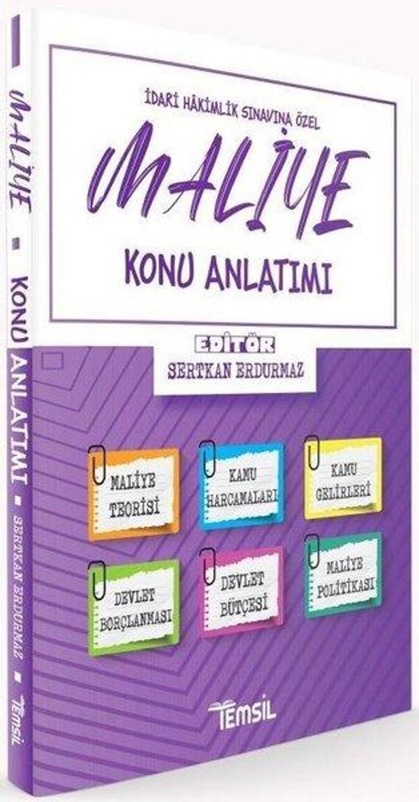 Maliye Konu Anlatımı - İdari Hakimlik Sınavına Özel - Temsil Kitap - Image 1