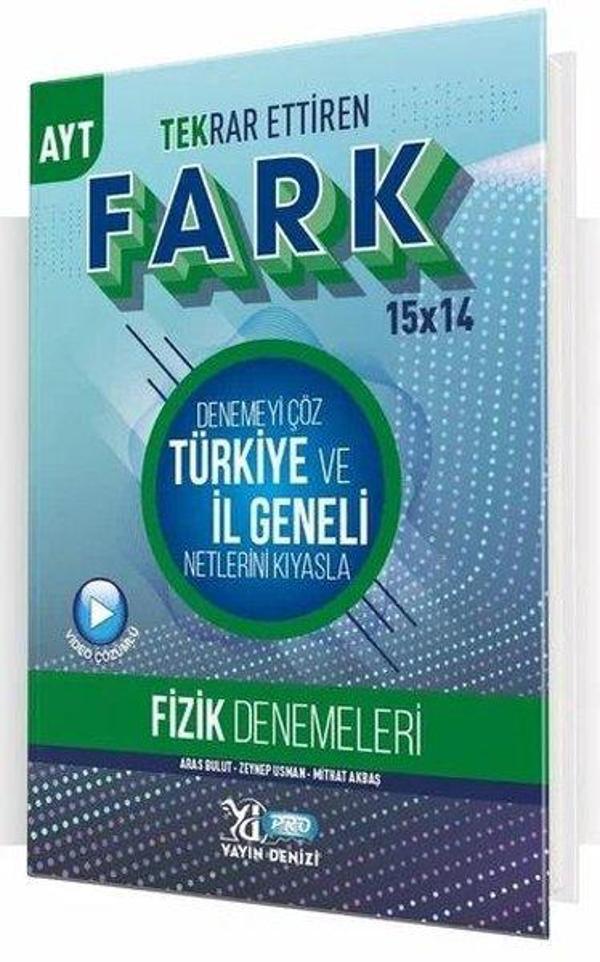 AYT Fizik Fark 15x14 Tekrar Ettiren Deneme - Yayın Denizi Yayınları - Image 1