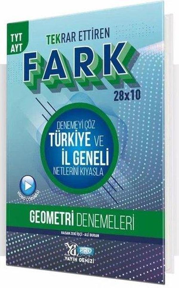 TYT AYT Geometri Fark 28x10 Tekrar Ettiren Deneme - Yayın Denizi Yayınları - Image 1