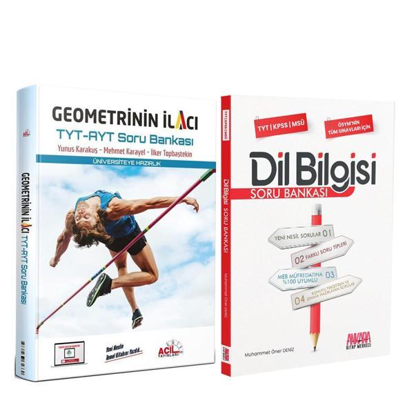 Acil Geometrinin İlacı ve AKM Dil Bilgisi Soru Bankası Seti 2 Kitap - Acil Yayınları - Image 1