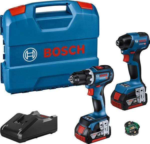 Bosch GDR 18V-220C+GSB 18V-220C Kombi Set 2x4,0Ah - Image 1