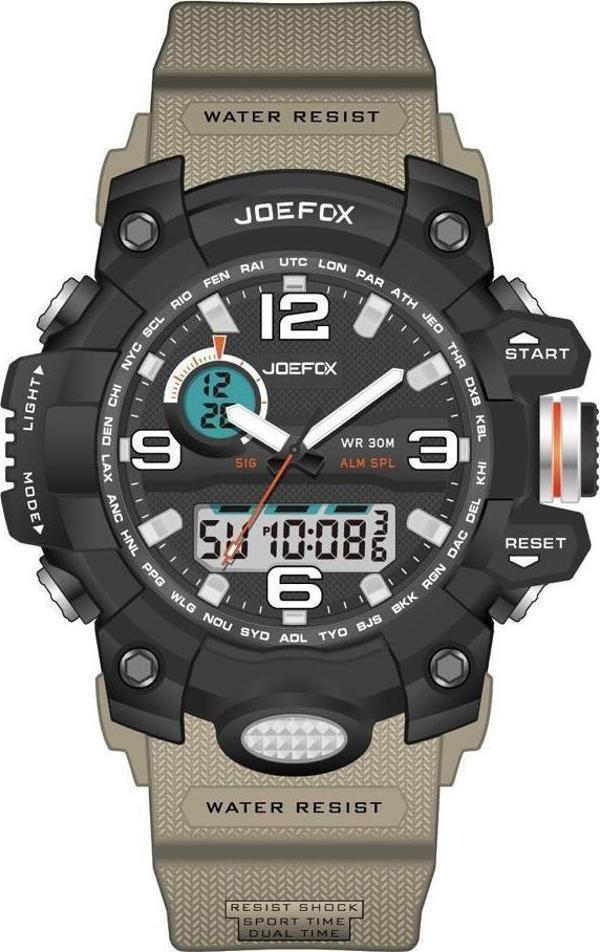 JO.CK4 Joefox Kücük Kasa Digital&Analog Kronmetre+Takvim+Alrm+Aydınlatma 8-15 Yaş Arası Çocuk Saati - Image 1