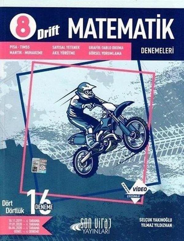 8.Sınıf Matematik Drift Deneme 16'lı - Son Viraj Yayınları - Image 1