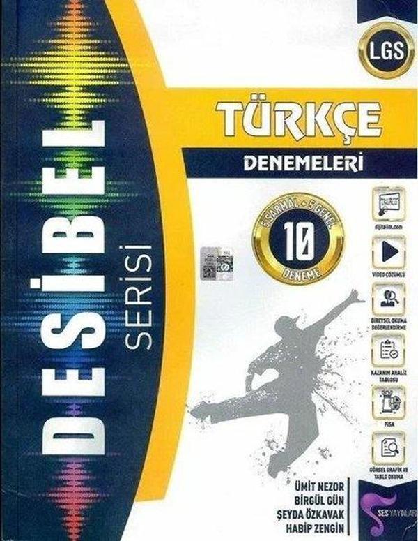 8.Sınıf LGS Türkçe Desibel Deneme 10'lu - Ses Yayınları - Image 1