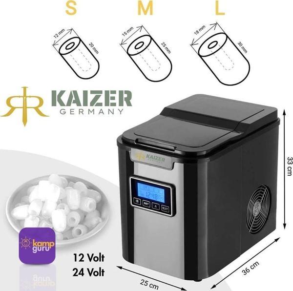 Kaizer Germany Çift Sistem Buz Makinası 12 / 24 / 220 Volt - Image 1