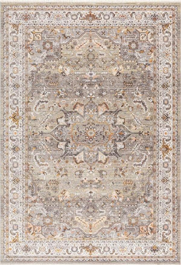 Pastel Halı Discovery 1540A Yeşil Bej Salon Oturma Yatak Odası Halısı - Image 1