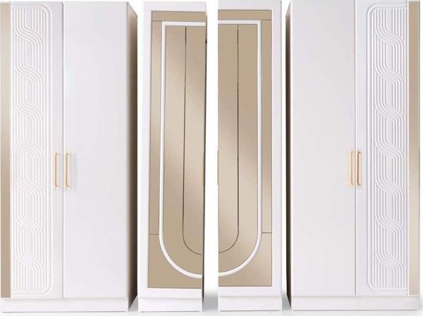 Kaliforniya 6 Kapaklı Gardırop %100 Mdf | Ücretsiz Teslimat Ve Kurulum Avm 24 - Image 1