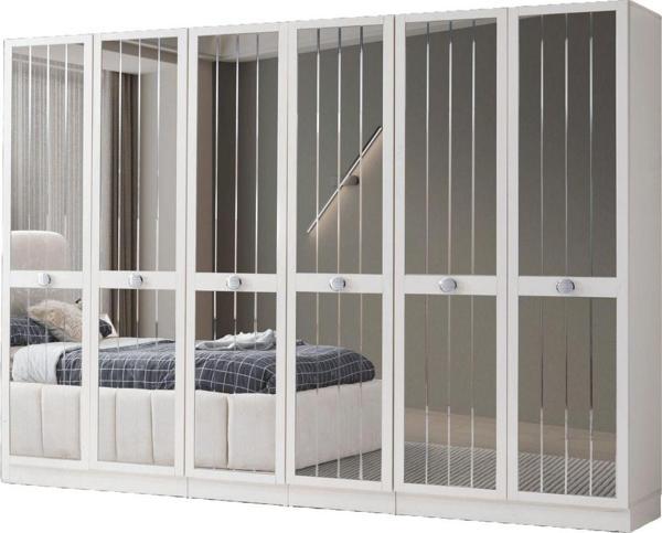 Hawaii 6 Kapaklı Gardırop %100 Mdf | Ücretsiz Teslimat Ve Kurulum Avm 24 - Image 1