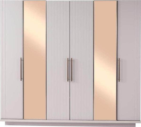 Kansas 6 Kapaklı Gardırop %100 Mdf | Ücretsiz Teslimat Ve Kurulum Avm 24 - Image 1