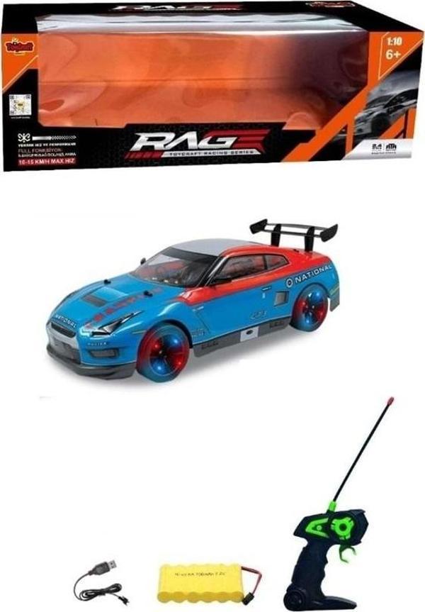 TOYCRAFT RacerX 1:10 Ölçek Uzaktan Kumandalı Yüksek Hızlı Yarış Arabası (10–15 km/h) - Image 1