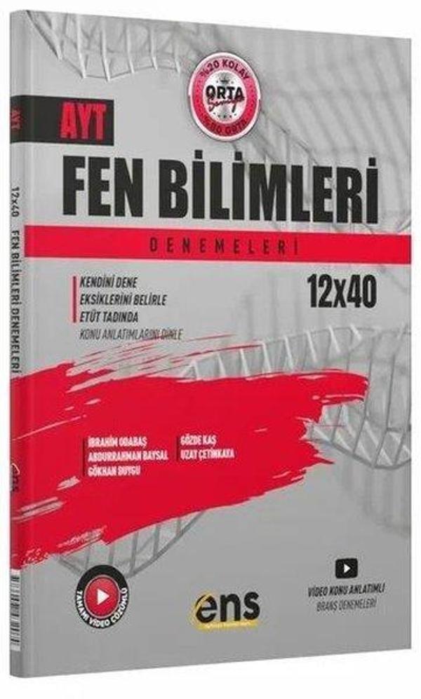 AYT Fen Bilimleri 12x40'lı Deneme - Ens Yayıncılık - Image 1