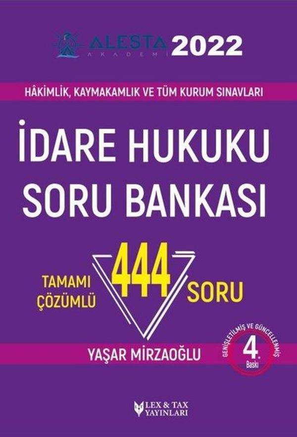 Alesta 2022 İdare Hukuku Soru Bankası-Tamamı Çözümlü 444 Soru - LEX-TAX Yayınları - Image 1