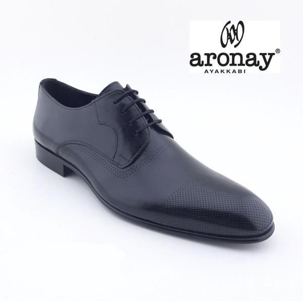 Aronay Bağcıklı Jurdan Kösele Erkek Klasik Ayakkabı - Image 1