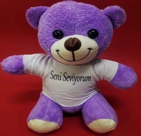 Seni Seviyorum Tişörtlü Peluş Ayı - Image 1