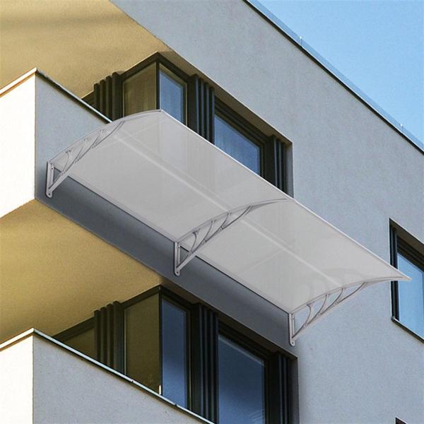 Kapı Üstü Pratik Sundurma 240 X 80 cm Gri - Image 1