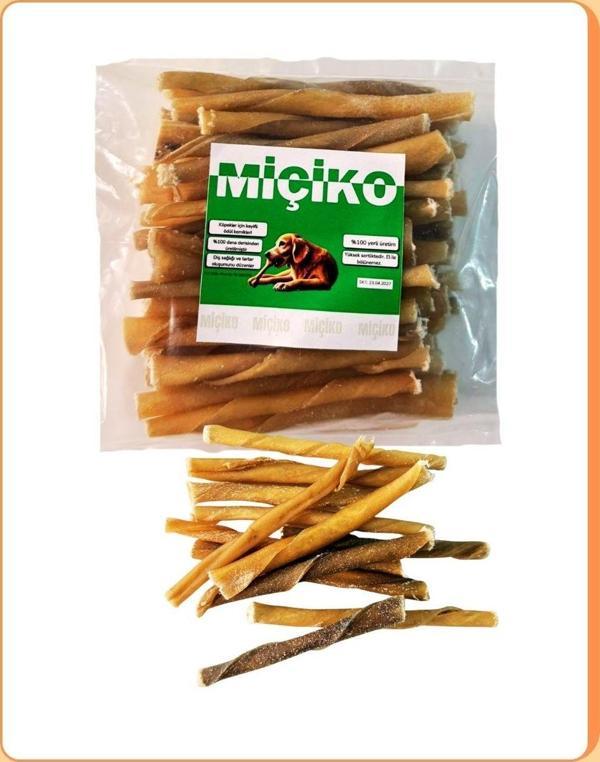 50Li Naturel Burgu Ödül Çubuğu ve Çiğneme Kemiği - Image 1
