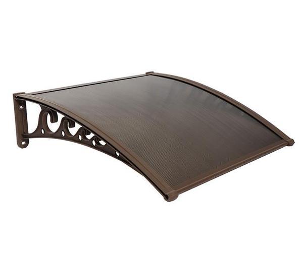 Pratik Sundurma Kapı Pencere Üstü 100x120 cm Kahve 6 mm Bronz Levha - Image 1