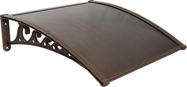 Pratik Sundurma Kapı Pencere Üstü 100x120 cm Kahve 6 mm Bronz Levha - Image 1